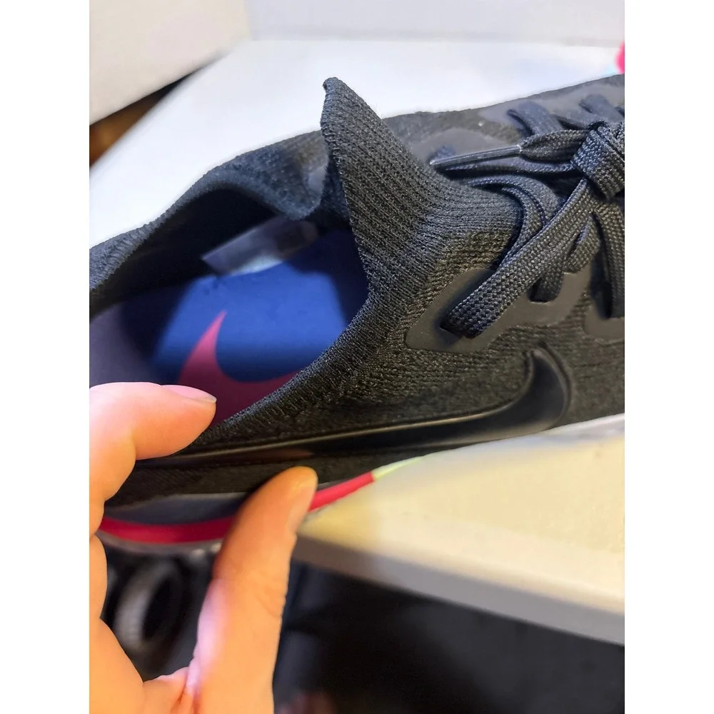 Nike Epic React Flyknit Womens Running Shoes‎ Black Pink Size 13 no box